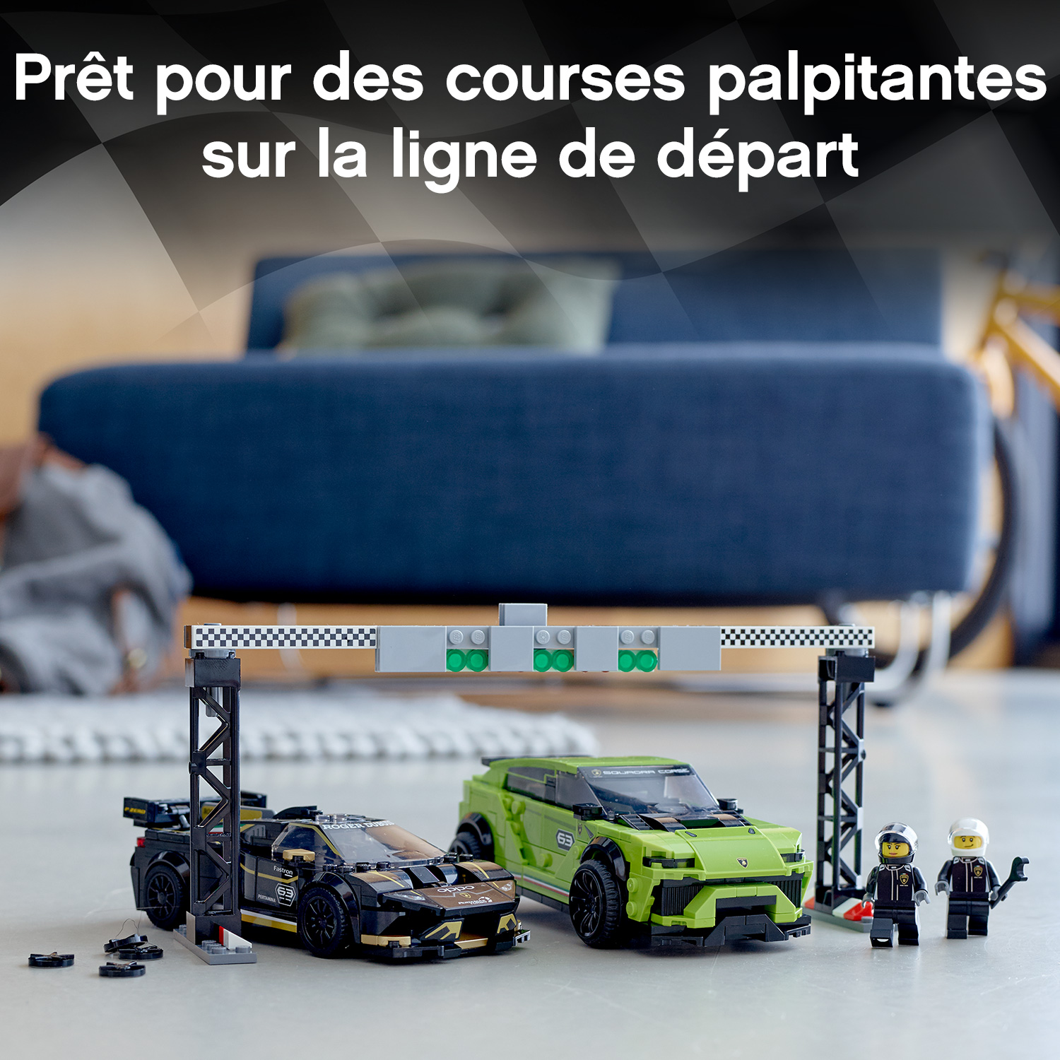 LEGO Speed Champions 76899 Lamborghini Urus ST X Lamborghini Huracan Super Trofeo EVO La Cabane a Jouer