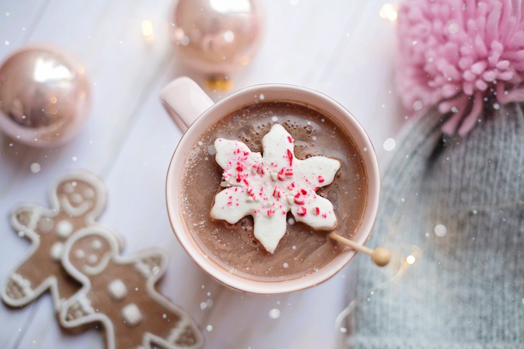 Chocolat chaud pour un goûter d'hiver 