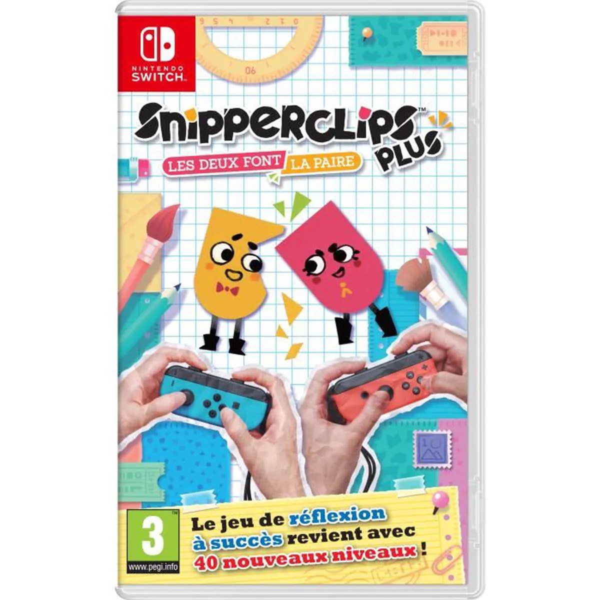 jeux vidéo famille snipperclips