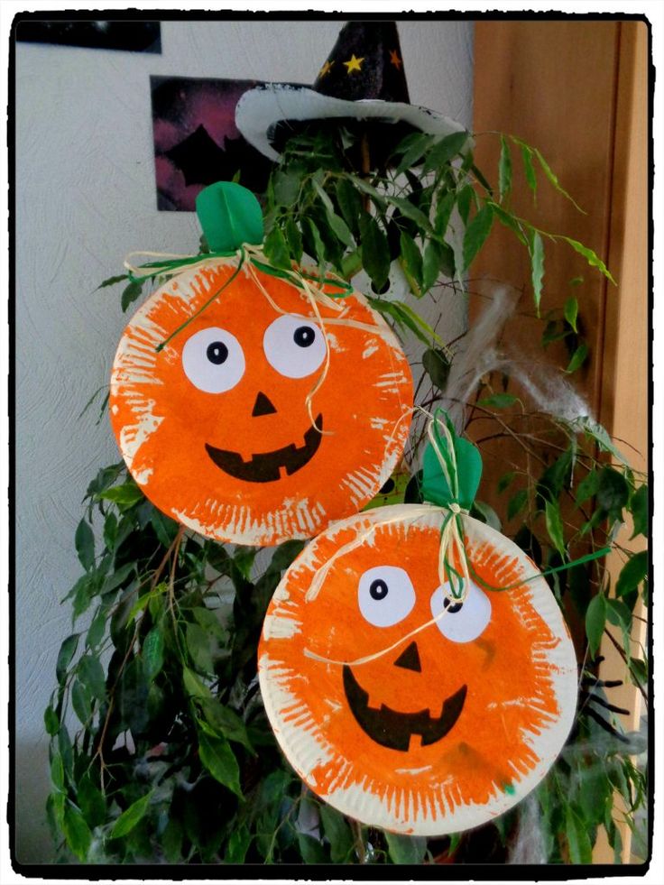 bricolage citrouille halloween maternelle