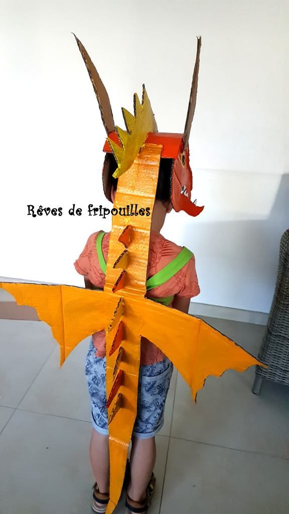 bricolage déguisement dragon maternelle