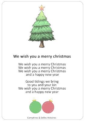 paroles chanson we wish you a merry christmas 