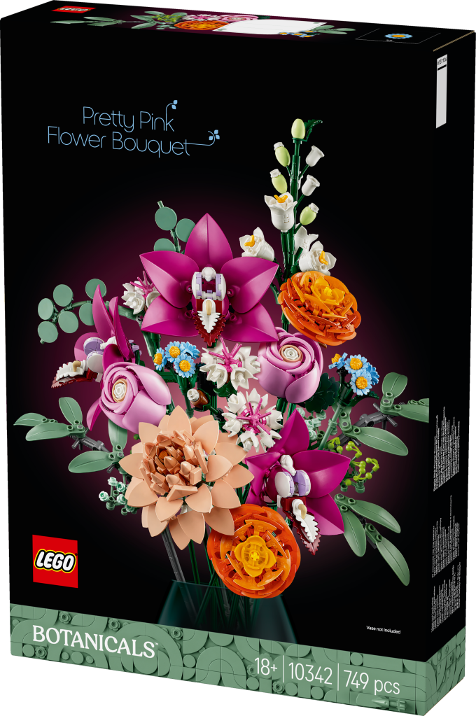 boîte LEGO Botanique 10342 : Le bouquet de fleurs roses