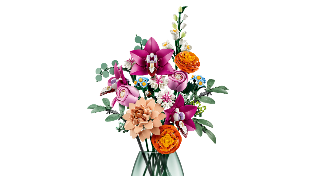 LEGO Botanique 10342 : Le bouquet de fleurs roses