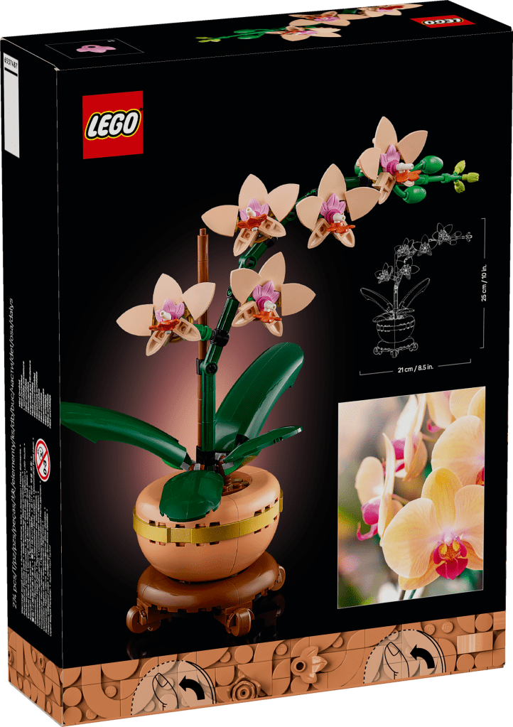 boîte LEGO Botanique 10343 : L’orchidée miniature