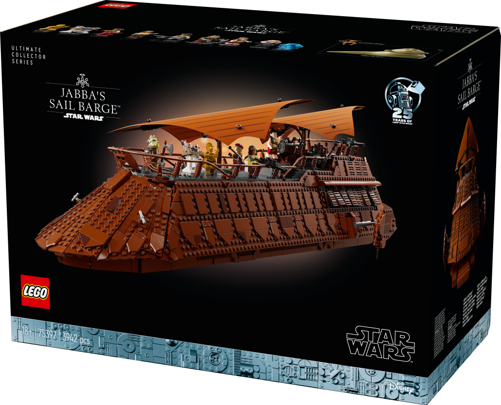 boîte LEGO Star Wars 75397 : La barge à voiles de Jabba