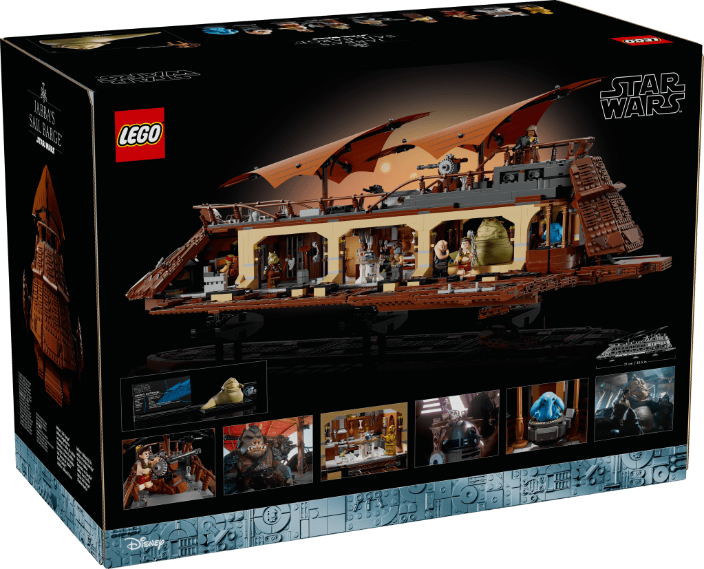 boîte LEGO Star Wars 75397 : La barge à voiles de Jabba