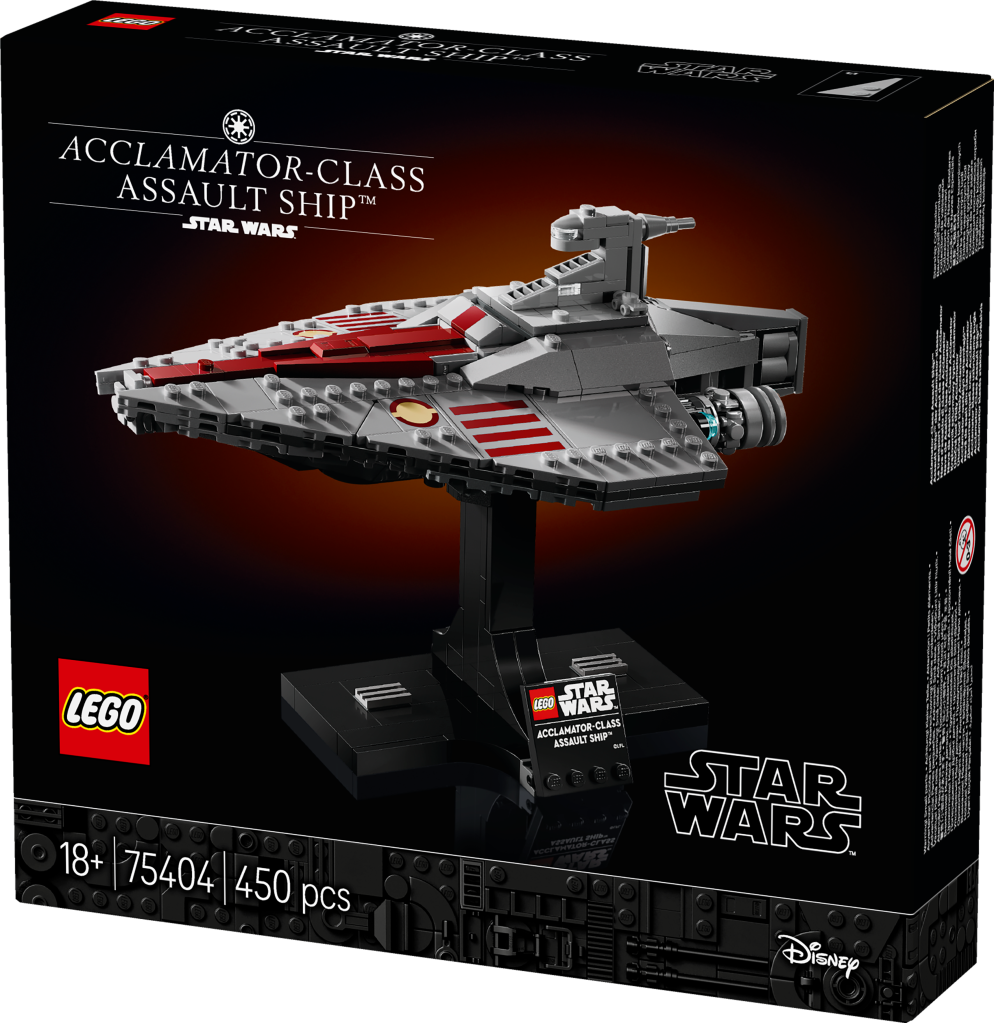 boîte LEGO Star Wars 75404 : Le Transport d’Assaut de Classe Acclamator