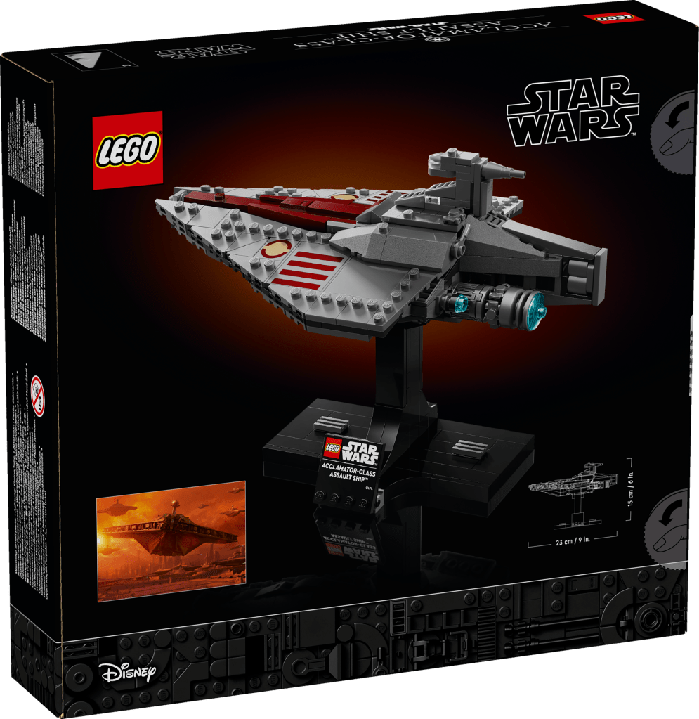 boîte LEGO Star Wars 75404 : Le Transport d’Assaut de Classe Acclamator