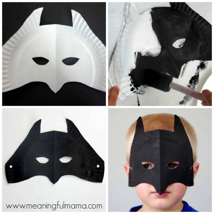 bricolage masque assiette en carton