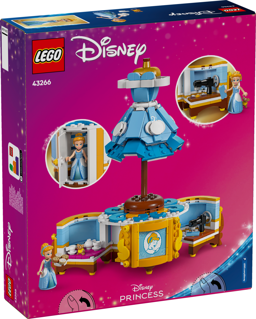 boîte LEGO Disney Princess 43266 La robe de Cendrillon