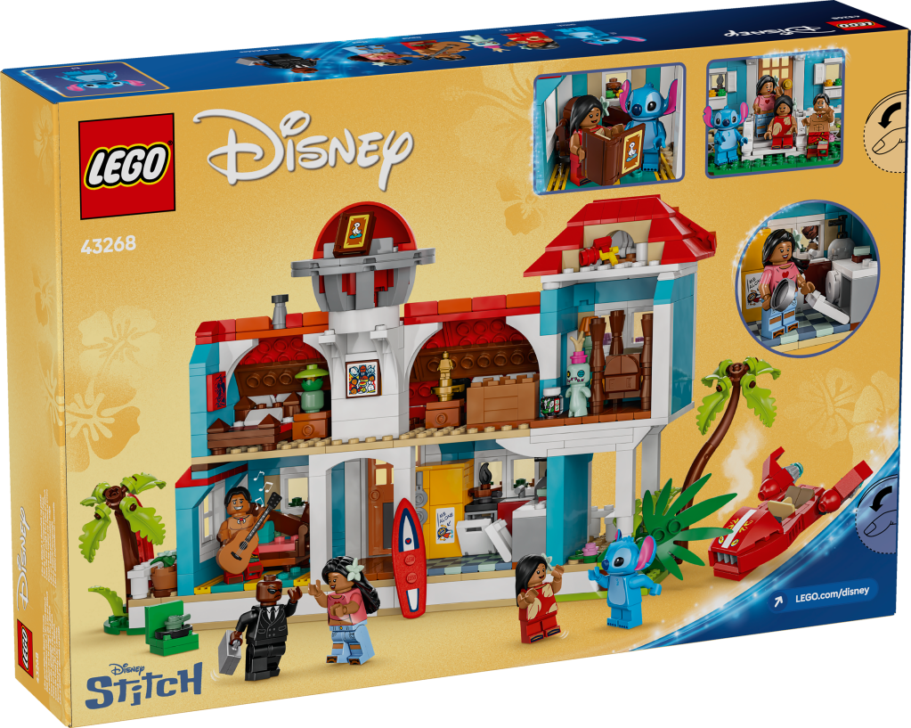 boîte LEGO Disney 43268 La maison sur la plage de Lilo et Stitch