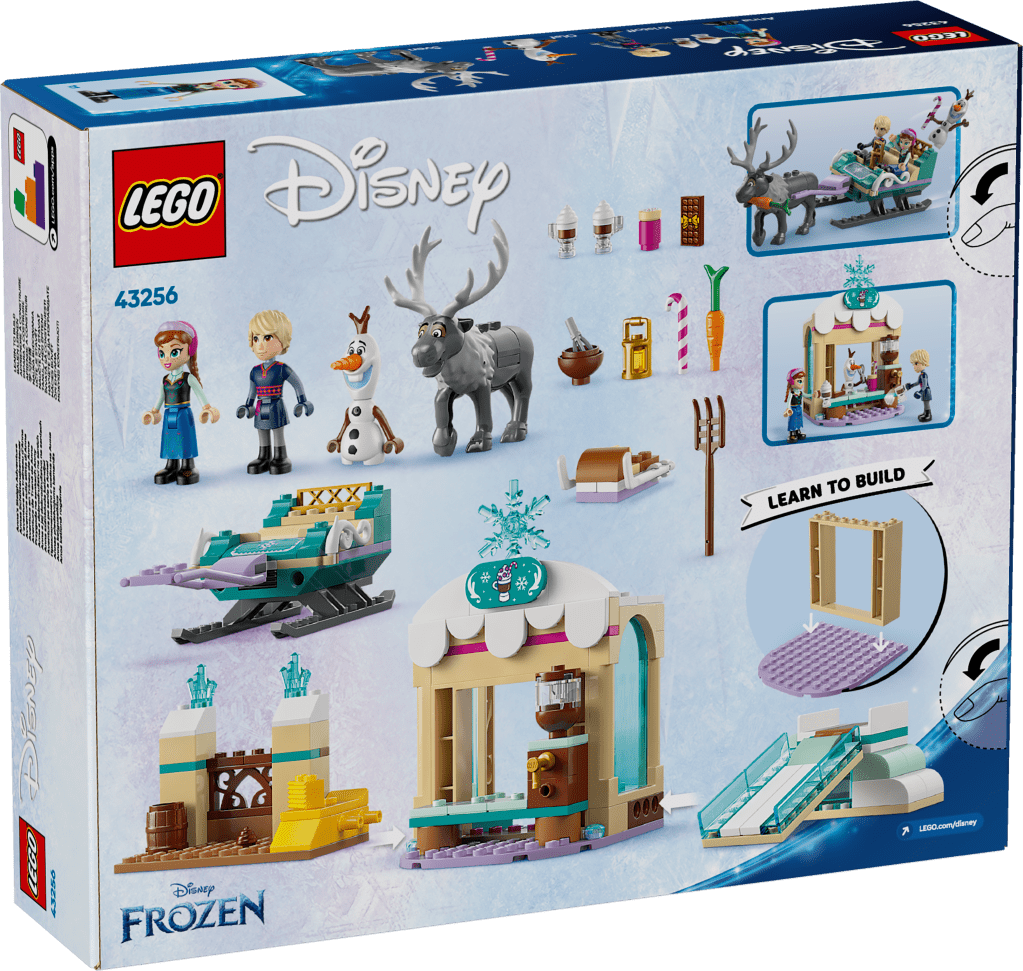 boîte LEGO Disney 43256 : L’aventure en traîneau d’Anna