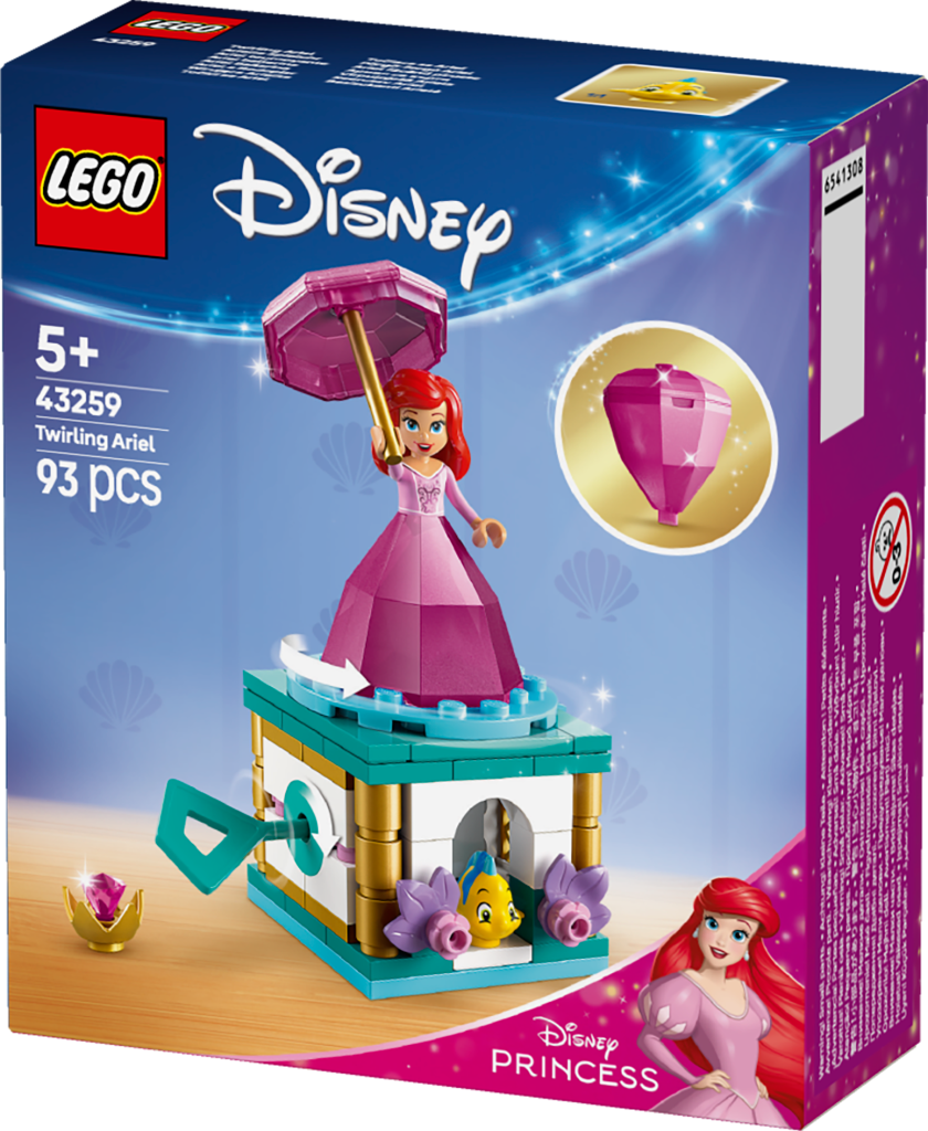 boîte LEGO Disney Princess 43259 Ariel tournoyante