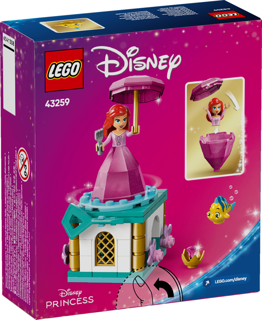 boîte LEGO Disney Princess 43259 Ariel tournoyante