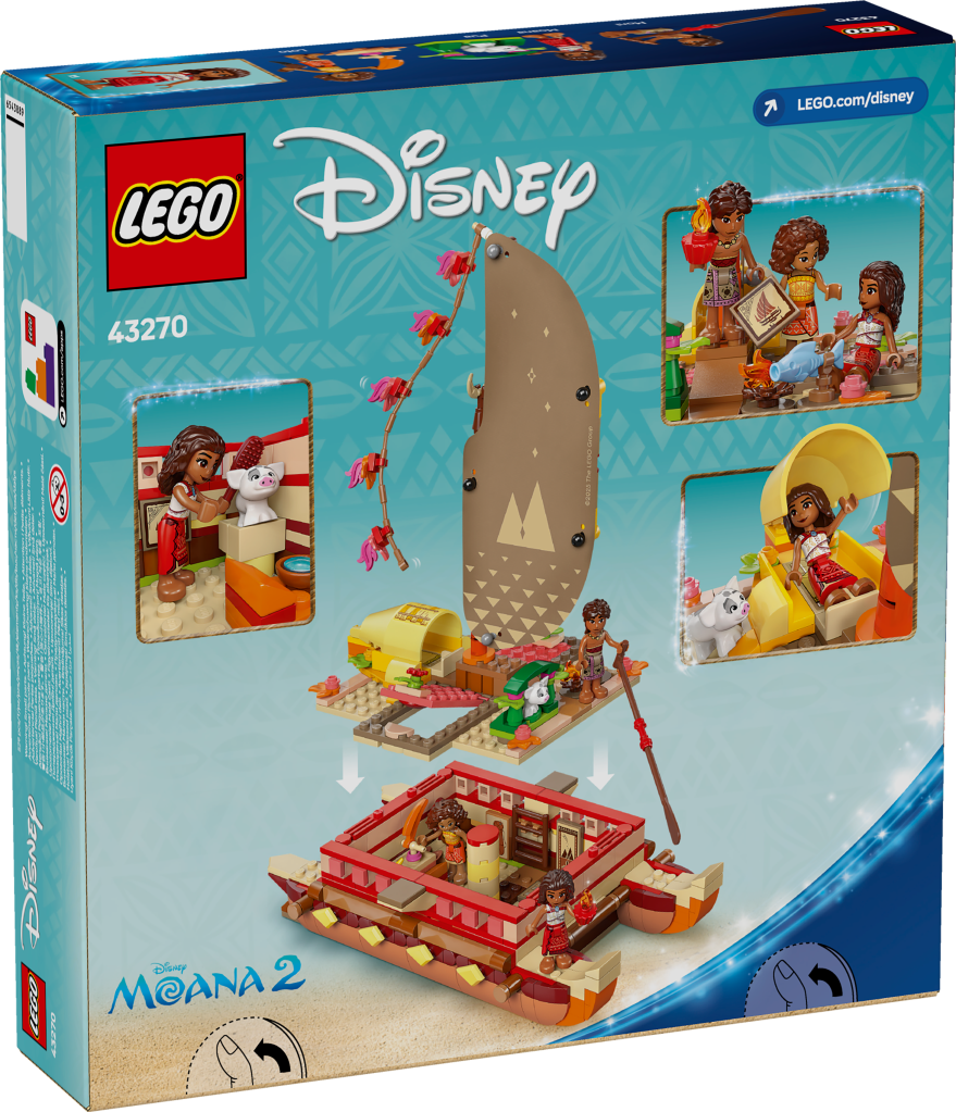 boîte LEGO Disney 43270 : Le Bateau d’Aventure de Vaiana